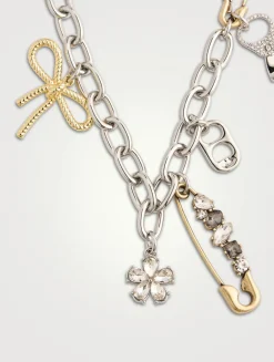 Grunge Glam Charm Necklace