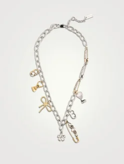 Grunge Glam Charm Necklace