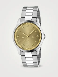 G-Timeless watch with bees, 42 mm