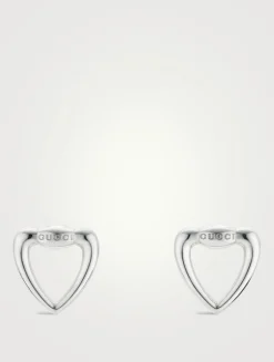 Gucci Heart Silver Earrings
