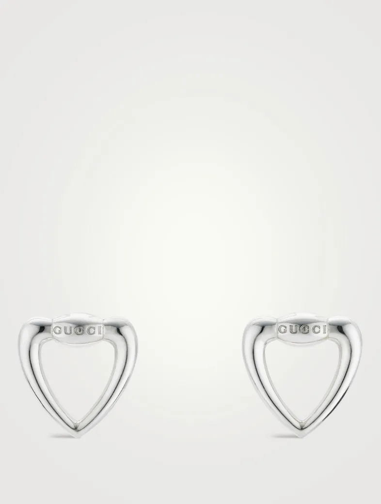 Gucci Heart Silver Earrings