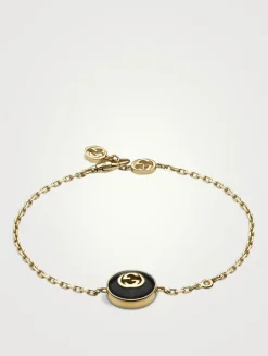 Gucci Interlocking 18K Diamond Bracelet