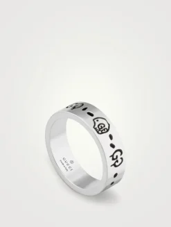 GucciGhost Sterling Silver Ring