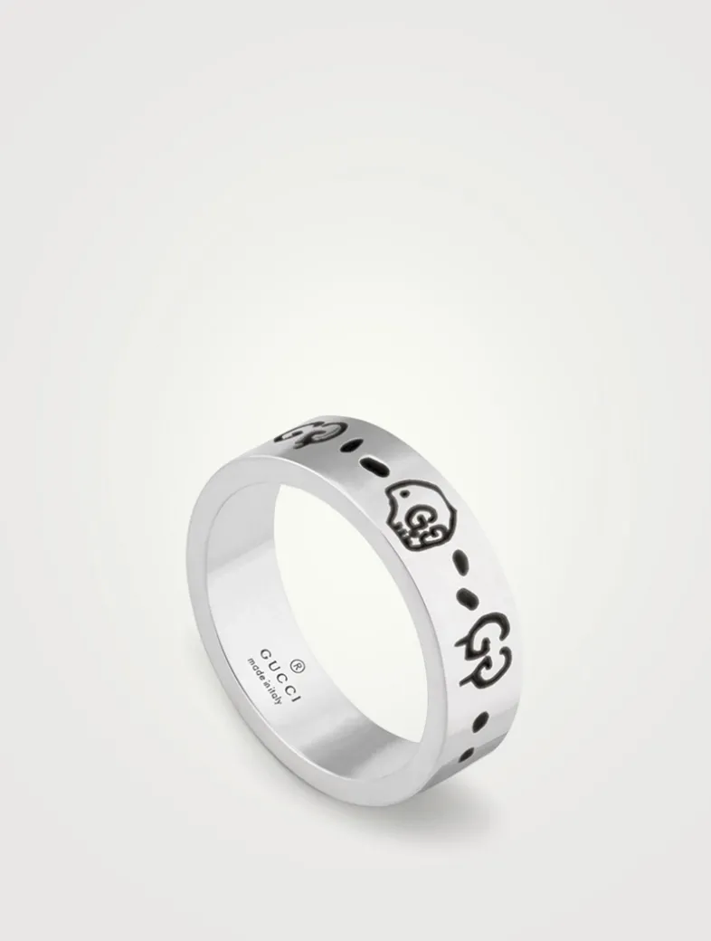 GucciGhost Sterling Silver Ring