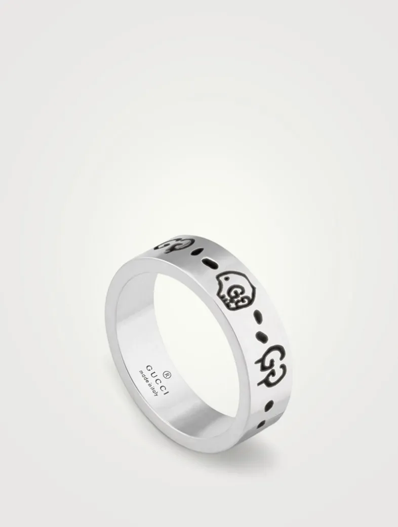 GucciGhost Sterling Silver Ring