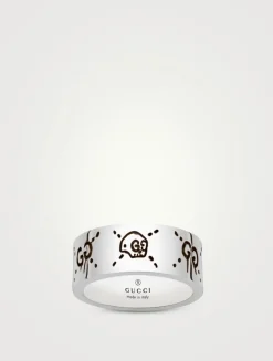 GucciGhost Sterling Silver Ring