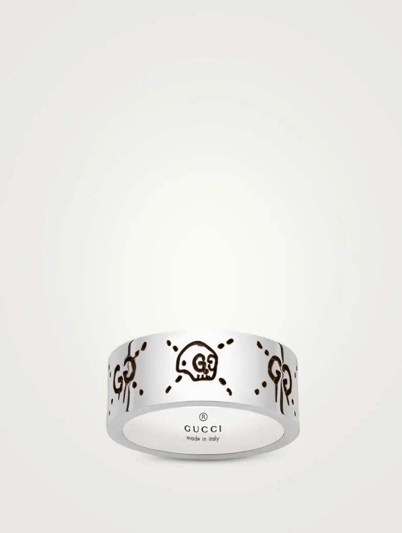 GucciGhost Sterling Silver Ring