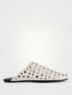 Gunter Studded Leather Mules