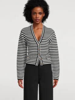 Gwen Stripe Jacquard Cardigan