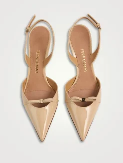 Gylla Patent Leather Slingback Pumps
