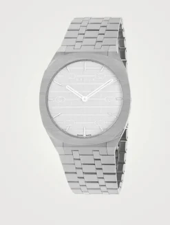 25H Stainless Steel Five-Links Bracelet Watch