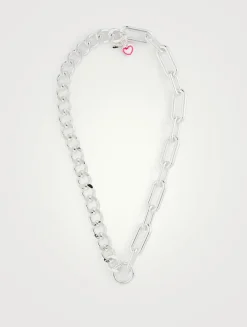 Half And Half Charm Necklace