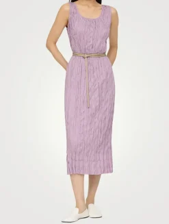 Hand Plissé Sleeveless Dress