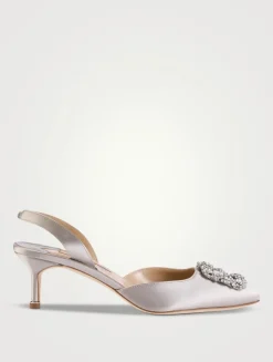 Hangisli Satin Slingback Pumps