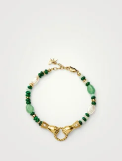 Harris Reed In Good Hands Beaded Gemstone Bracelet