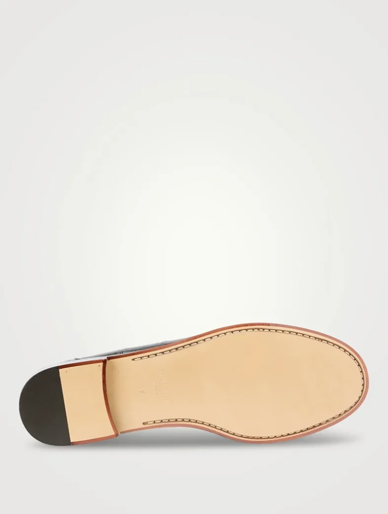 Harry Croc-Embossed Leather Loafers