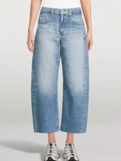 Hattie Barrel-Leg Crop Jeans