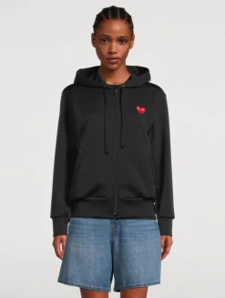 Heart Zip-Up Hoodie