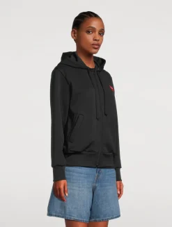 Heart Zip-Up Hoodie