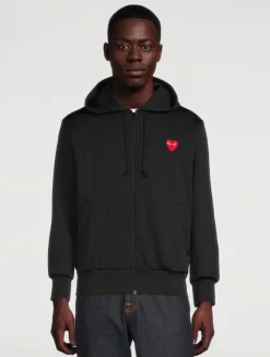 Heart Zip-Up Hoodie