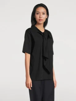 Hebitta Tie-Neck T-Shirt