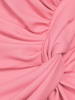 Helene One-Shoulder Crêpe Gown