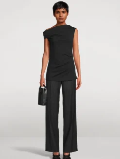 Henray Draped Jersey Top