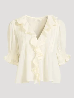 Henri Eyelet Voile Blouse