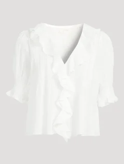 Henri Eyelet Voile Blouse