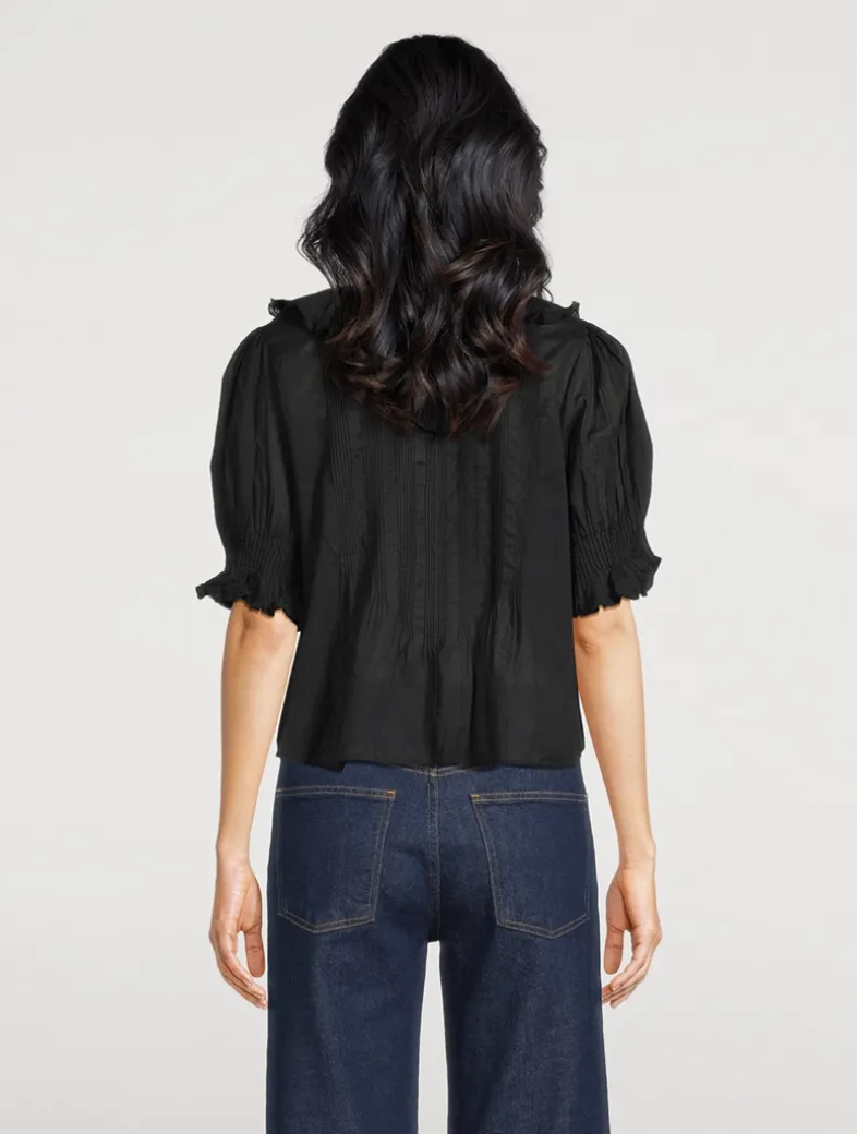 Henri Eyelet Voile Blouse