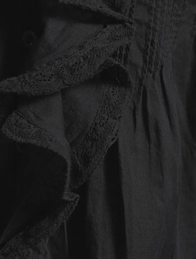 Henri Eyelet Voile Blouse