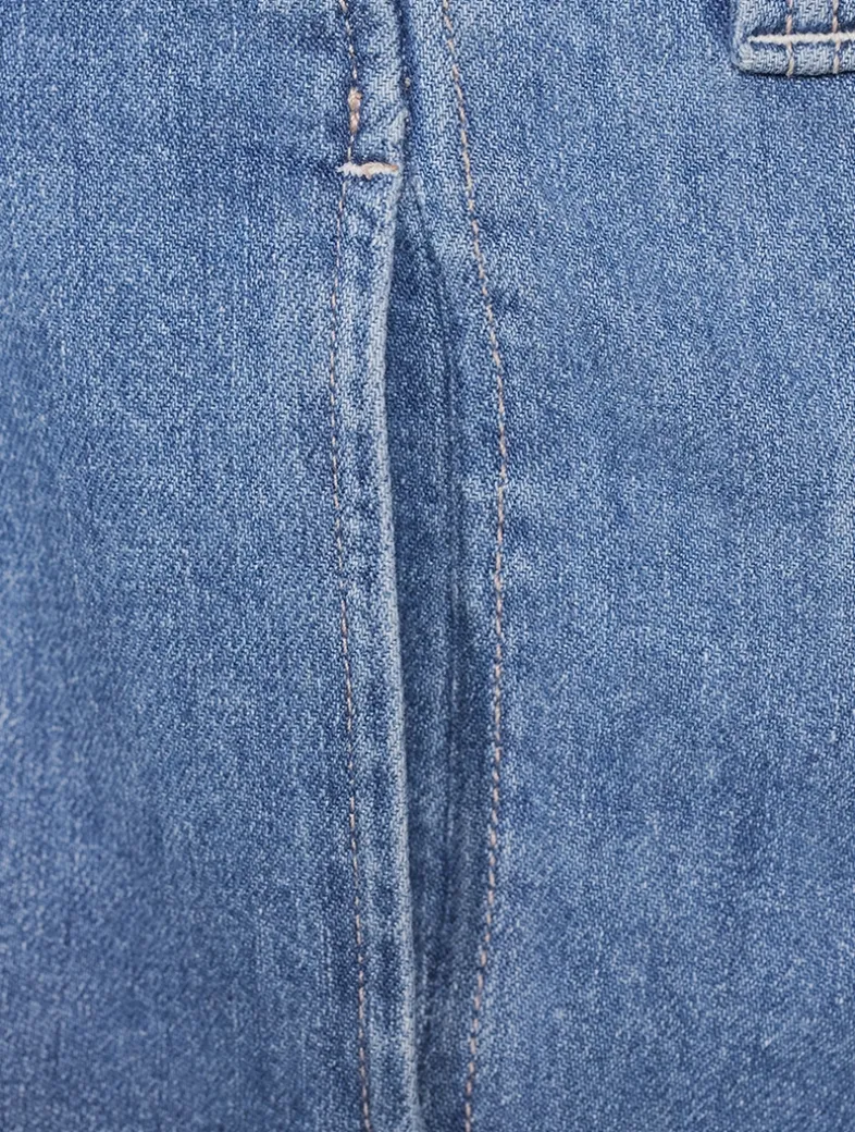 Hepburn Pleated Denim Shorts