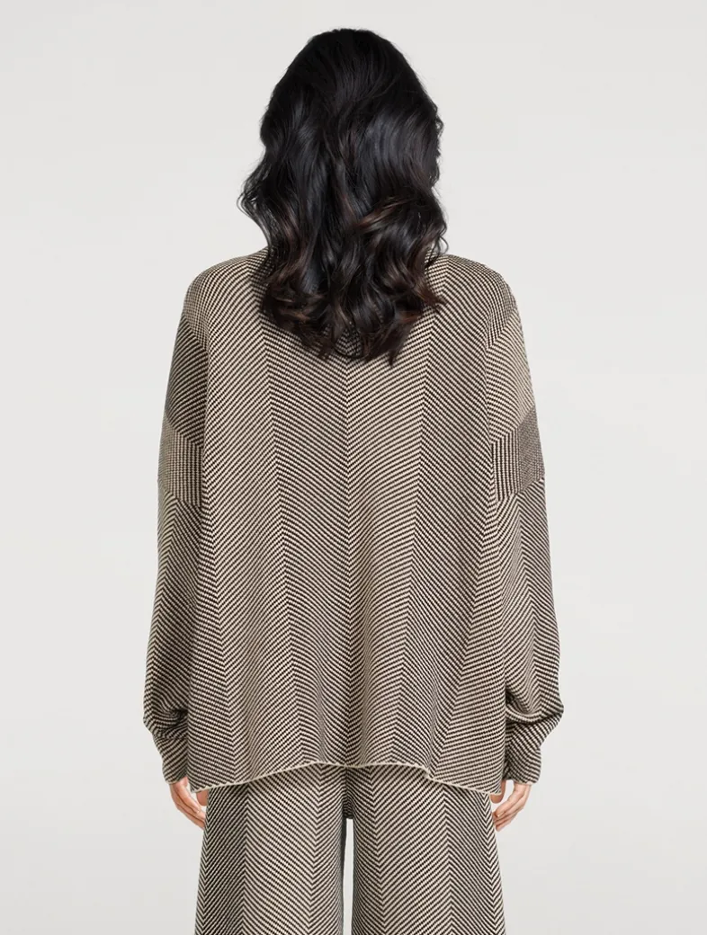 Herringbone Knit Sweater