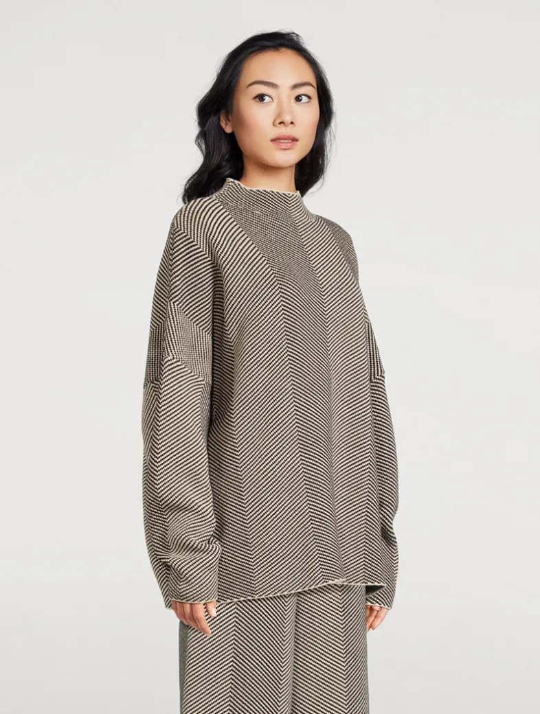 Herringbone Knit Sweater