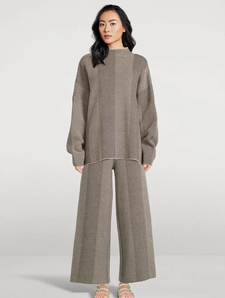 Herringbone Knit Sweater