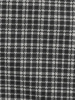 High Waisted Knit Plaid Kick Pants