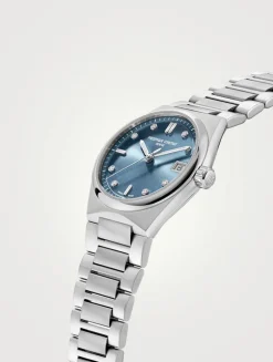 Highlife Quartz Stainless Steel Bracelet Watch With Diamonds