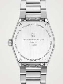 Highlife Quartz Stainless Steel Bracelet Watch With Diamonds