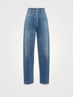 High-waisted Denim Jeans