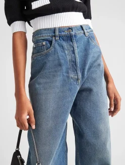 High-waisted Denim Jeans