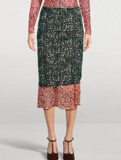 Homoa Layered Midi Skirt