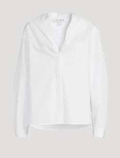 Hooded Poplin Shirt