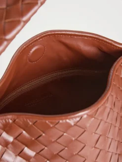 Hop Intrecciato Leather Shoulder Bag