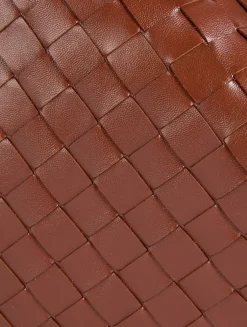 Hop Intrecciato Leather Shoulder Bag