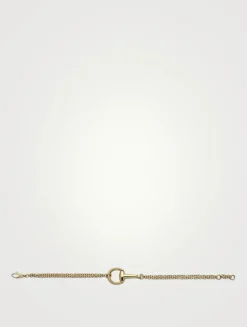 Horsebit 18K Gold Chain Bracelet