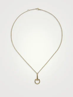 Horsebit 18K Gold Chain Necklace