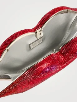 Hot Lips Crystal Clutch