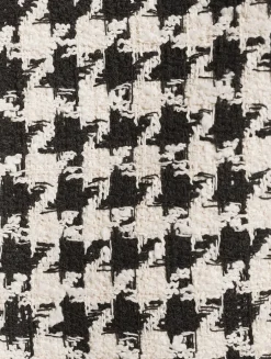 Houndstooth Tweed Mini Skirt