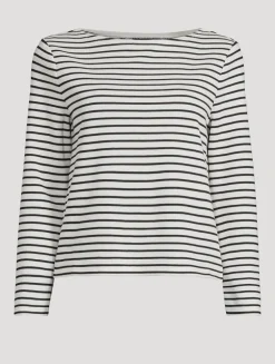 Hovey Long-Sleeve Striped Top