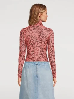 Hoyser Turtleneck In Floral Print